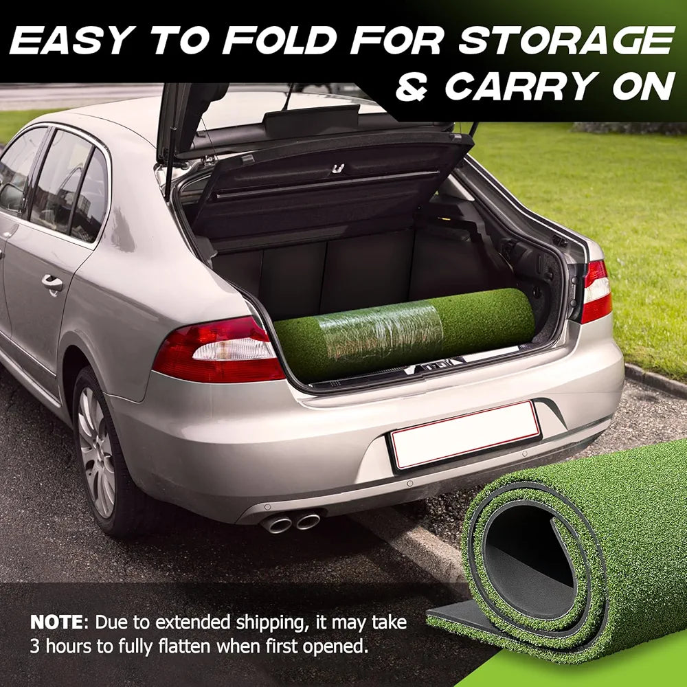 Bltend Thickened Golf Mat: 5x4ft & 5x5ft Heavy-Duty Golf Hitting Mats Practice Outdoor/Indoor, Elite Dense Artificial Turf Matt Training Aid for Backyard/Garage/Driving Range/Simulators