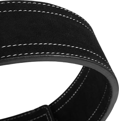 Weight Lifting Lever Belt Cowhide Gym Leather Belt 10mm Powerlifting