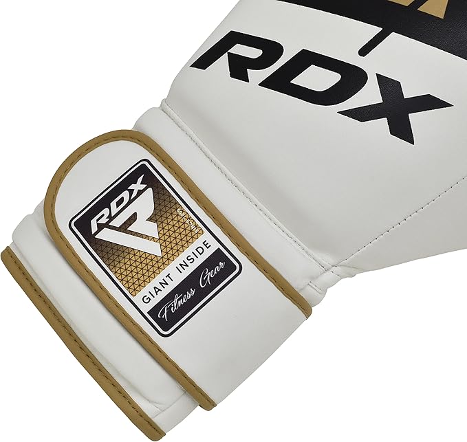 RDX Boxing Gloves EGO, Sparring Muay Thai Kickboxing MMA Heavy Training Mitts, Maya Hide Leather, Ventilated, Long Support, Punching Bag Workout Pads, Men Women Adult 8 10 12 14 16 oz
