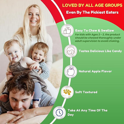 Halal Apple Cider Vinegar Gummies. Cleanse & Detox ACV Gummies for Immune Support & Digestion. Vegan, Non-GMO, Keto Friendly, Gelatin Free Apple Cider Gummies. 60 Count, 60 Servings