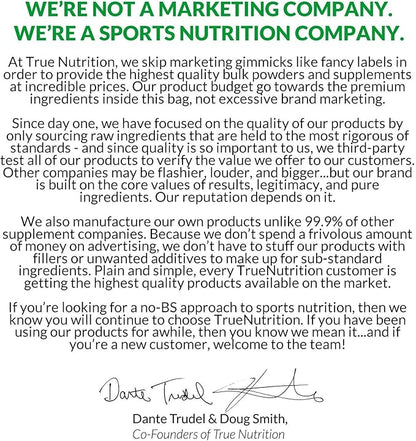 True Nutrition - Hydrolyzed Collagen Powder from Grass Fed Beef - Paleo Friendly, Gluten Free, Soy Free, Dairy Free, Non-GMO, Grass Fed Collagen Peptides Powder - Unflavored - 1LB