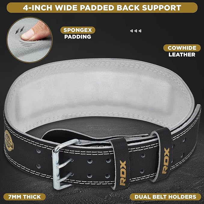RDX Weight Lifting Belt Gym Fitness 4” 6” 6” Padded 10 Adjustable