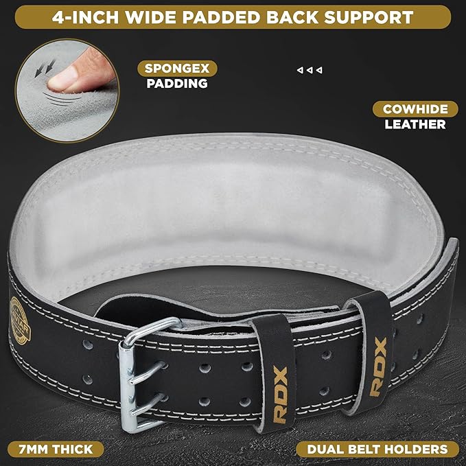 RDX Weight Lifting Belt Gym Fitness 4” 6” 6” Padded 10 Adjustable