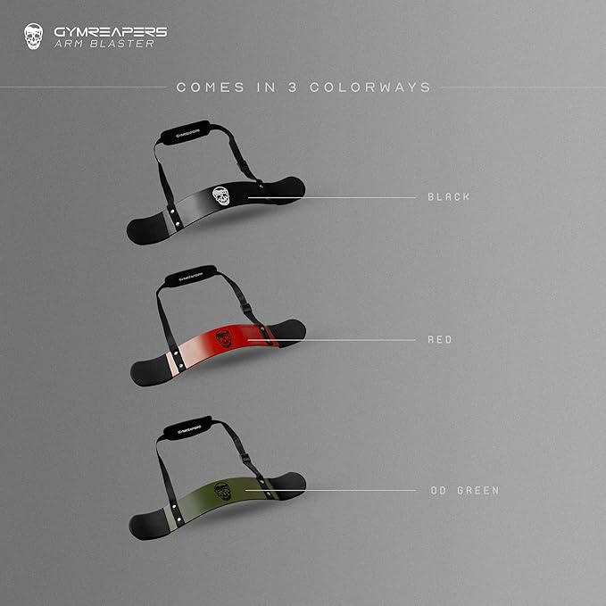 Gymreapers Bicep Arm Blaster -Thick Aluminum Support Bicep