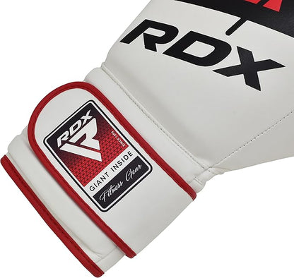 RDX Boxing Gloves EGO, Sparring Muay Thai Kickboxing MMA Heavy Training Mitts, Maya Hide Leather, Ventilated, Long Support, Punching Bag Workout Pads, Men Women Adult 8 10 12 14 16 oz