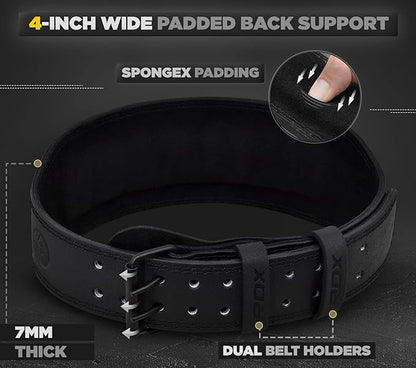 RDX Weight Lifting Belt Gym Fitness 4” 6” 6” Padded 10 Adjustable