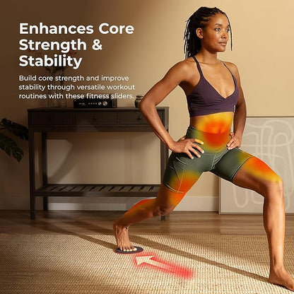 Sunny Health & Fitness Dual Sided Core Exercise Disk for Carpet or Hardwood Floors, Lightweight and Portable, Perfect for Abdominal, Core Workouts, Cardio, and Low Impact