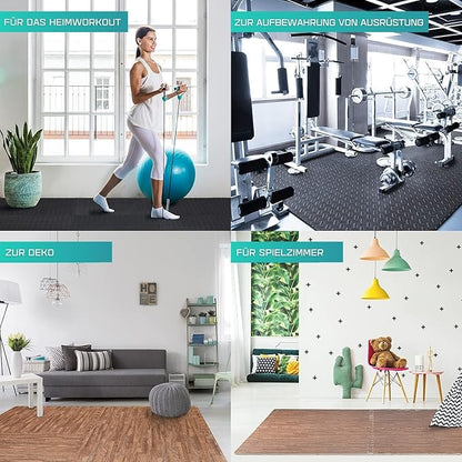 Yes4All 24SQFT-120SQFT Puzzle Exercise Mat for Home Gym