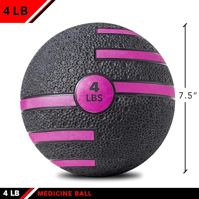 JFIT Medicine Exercise Ball with Dual Texture