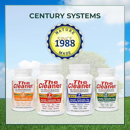 Century Systems The Cleaner Detox, Powerful 14-Day Complete Internal Cleansing Formula for Women, Support Digestive Health, 104 Vegetarian Capsules