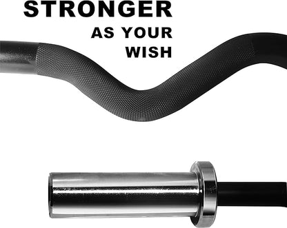 Chong Olympic Barbell 47Inch-4FT-350lb /86Inch-7FT-1500lb EZ Curl Weight Bar