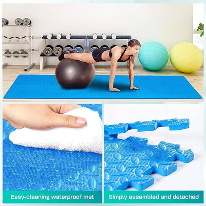 Yes4All 24SQFT-120SQFT Puzzle Exercise Mat for Home Gym