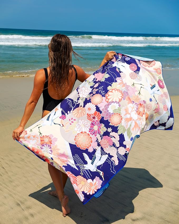 Elite Trend Microfiber Beach Towel - Extra Large 78x35 Inch