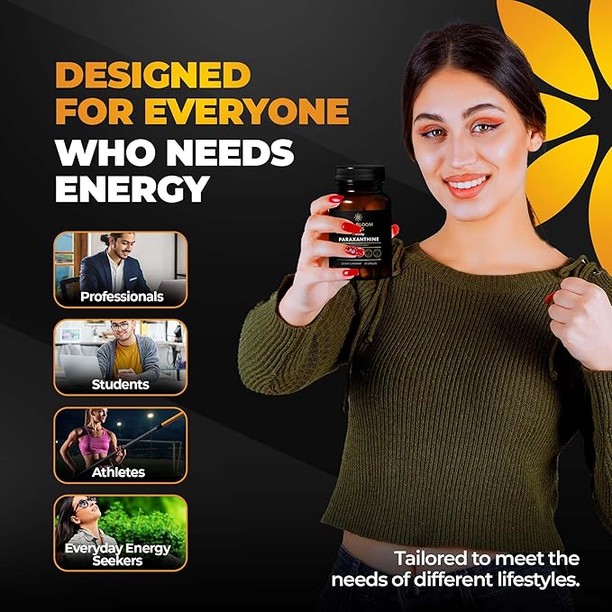 Enfinity Paraxanthine Capsules, Clean Energy & Focus, Caffeine Alternative | 200 mg per Capsule | 30 Capsules per Bottle | Formulated in USA, GMP Certified, Non-GMO, Kosher