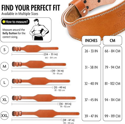 DMoose Weight Lifting Belt - Squat and Gym 7MM Premium