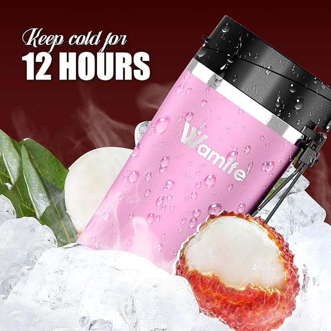 Wamife Portable Blender 16oz personal blender-Portable Blender for Shakes and Smoothies,USB-C Rechargeable,Durable Stainless Steel Blades for Powerful Blending Performance,for office gym - Boss Lady