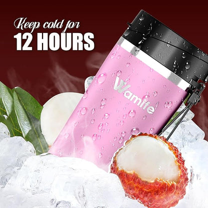 Wamife Portable Blender 16oz personal blender-Portable Blender for Shakes and Smoothies,USB-C Rechargeable,Durable Stainless Steel Blades for Powerful Blending Performance,for office gym - Boss Lady