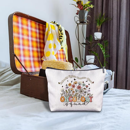 Oncology Nurse Gifts Makeup Bag - Thank You Gift for Oncology Nurse, Appreciation Gift for RN, Practitioner Nurse Week Gift, Graduation Gifts for Nurse Cosmetic Bag