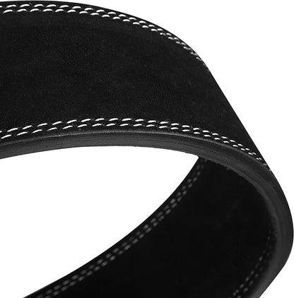 Weight Lifting Lever Belt Cowhide Gym Leather Belt 10mm Powerlifting