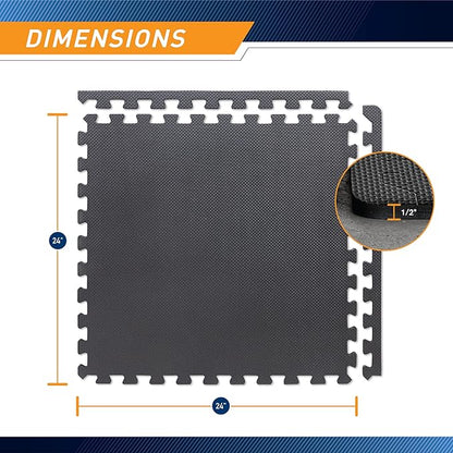 Marcy EVA Foam Interlocking Flooring Mat High Density