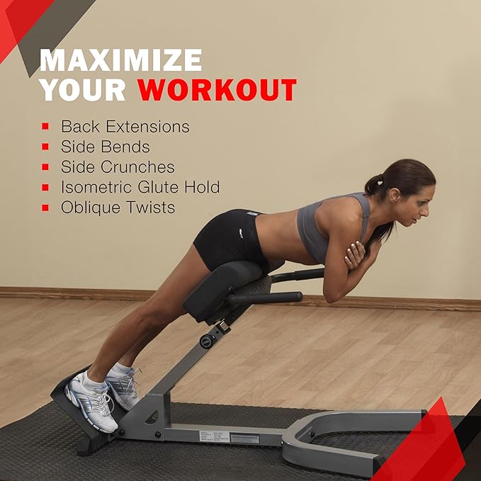 Body-Solid (GHYP345) 45 Degree Hyperextension Bench - Adjustable