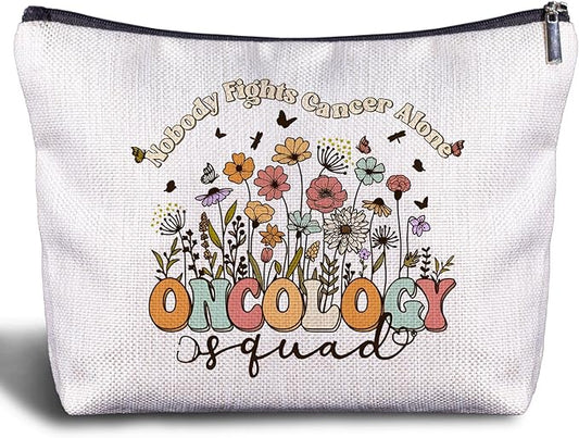Oncology Nurse Gifts Makeup Bag - Thank You Gift for Oncology Nurse, Appreciation Gift for RN, Practitioner Nurse Week Gift, Graduation Gifts for Nurse Cosmetic Bag