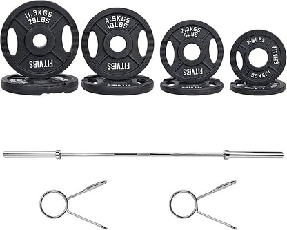 Signature Fitness Olympic Cast Iron Plate for Strength