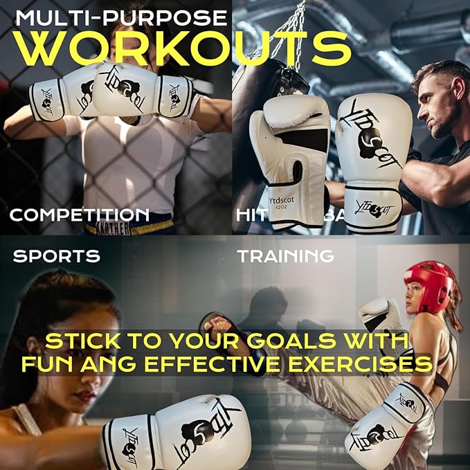 Pro Style Boxing Gloves, Heavy Bag Workout Boxing Gloves, Sparring Training Fighting Gloves for Boxing Kickboxing Punching Bag Muay Thai MMA