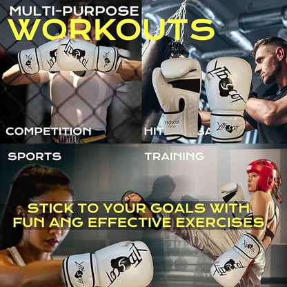 Pro Style Boxing Gloves, Heavy Bag Workout Boxing Gloves, Sparring Training Fighting Gloves for Boxing Kickboxing Punching Bag Muay Thai MMA