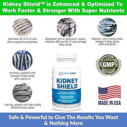 Kidney Restore & Kidney Shield 4-Pack Bundle Pills - Natural Kidney Support Supplement for Kidney Cleanse Detox & Repair - Comprehensive Renal & Kidney Health Supplement to Support Kidney Function