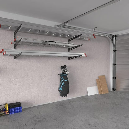 Koova Golf Bag Storage Rack | Sturdy Metal Wall Mount Garage Organizer for Golf Clubs | Fits Any Size Cart or Stand Bag | Easy Install & Use (Hardware Incl.) | Gets Your Clubs Off The Floor | USA Made