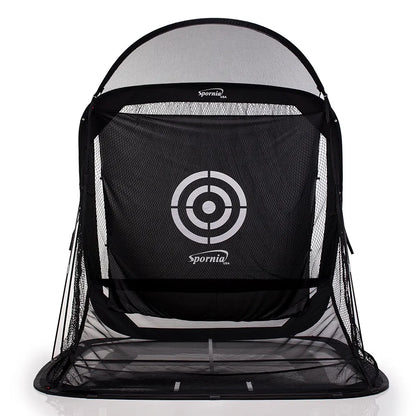 Spornia Spg-7 Golf Practice Net - Automatic Ball Return System w/Target Sheet, Two Side Barrier