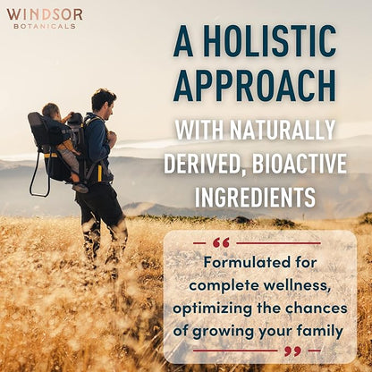 Fertility Supplements for Men Prenatal Vitamins - Conception for Him Male Fertility Vitamin and Fertility Support Supplement - Zinc, Maca, Ashwagandha, L Arginine - 2-Pack, 240 Fertility Pills