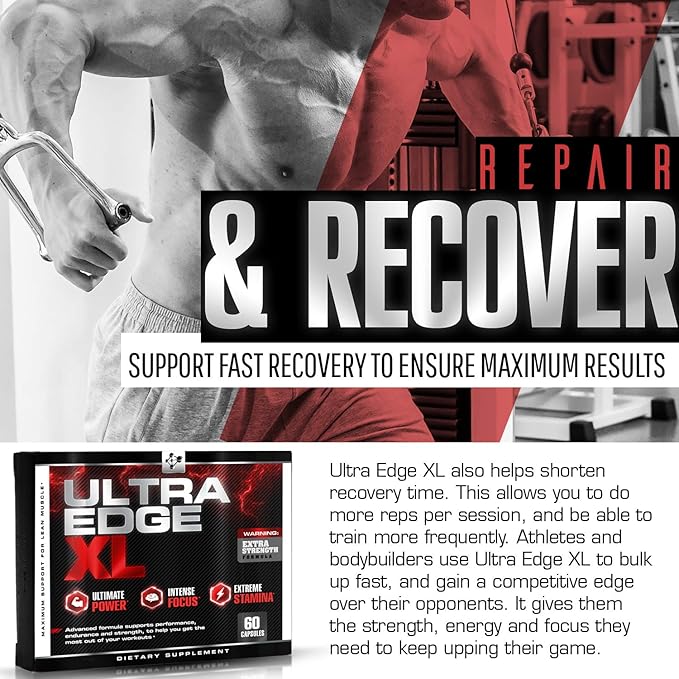 BCAA Bodybuilding Supplement - Nitric Oxide Booster for Maximum Muscle Growth - Recovery - and Intensified Workouts - with Amino Acids L Glutamine - L Arginine (60 Capsules)