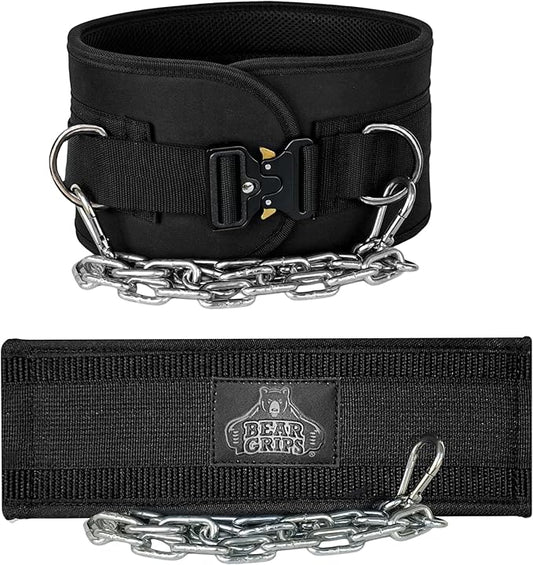 Bear Grips Dip Belt for Weight Lifting 8mm Padded