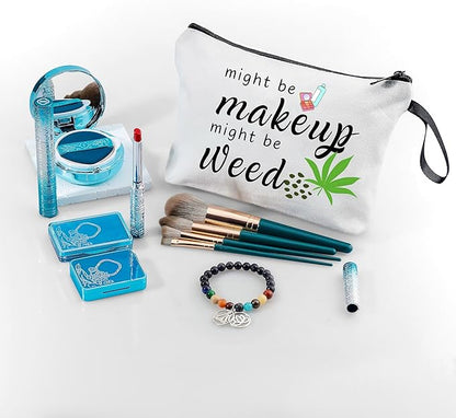 Weed Accessories, Girls Makeup, Preteen Girl Gifts, Funny Weed Makeup Cosmetic Bag
