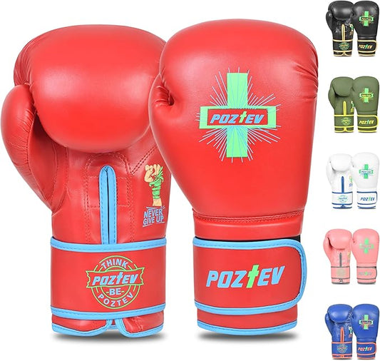 Boxing Gloves for Men & Women Professional Workout Gloves for Sparring, Heavy Bag Training - Muay Thai Focus Mitts Punching Bag Ideal for MMA & Kickboxing Gloves