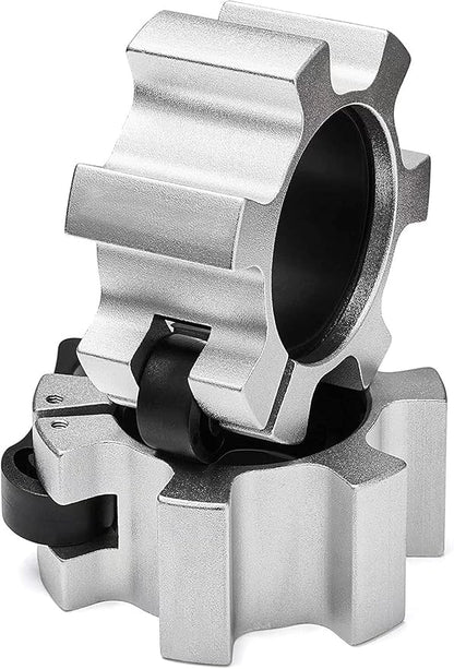 Metal Olympic Barbell Clamps 2inch Heavy Duty Exercise Collars 2" Barbell,Quick 1 Pair