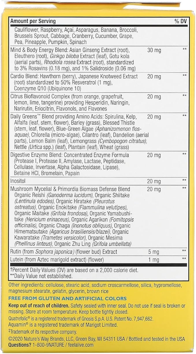 Alive! Once Daily Men's 50+ Ultra - 60 Tablets by Nature's Way