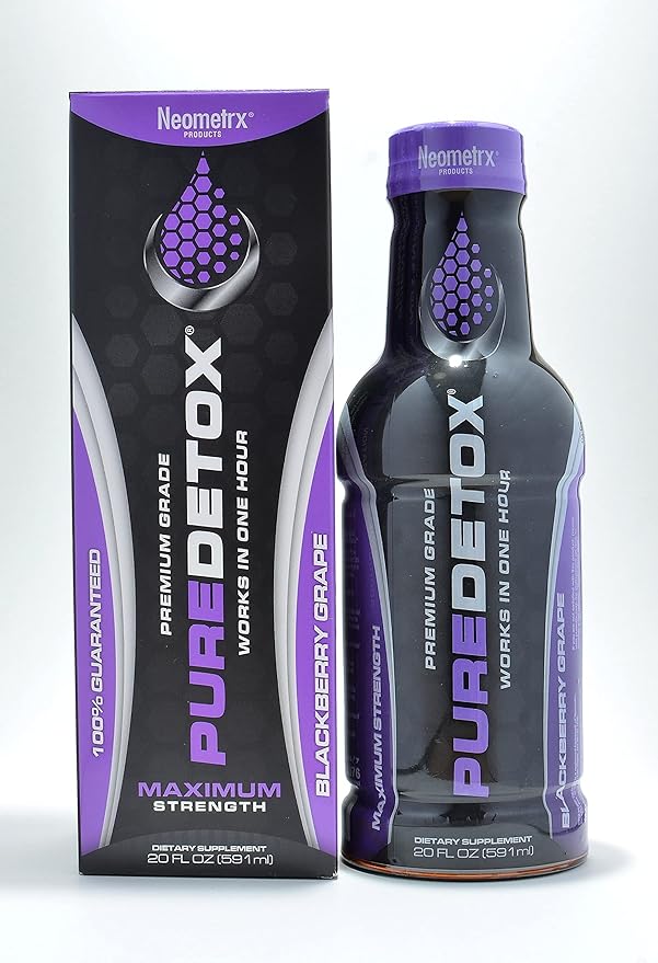 Neometrx Same-Day Maximum Strength Detox Drink, BlackBerry Grape Flavor, 20 Fl Oz