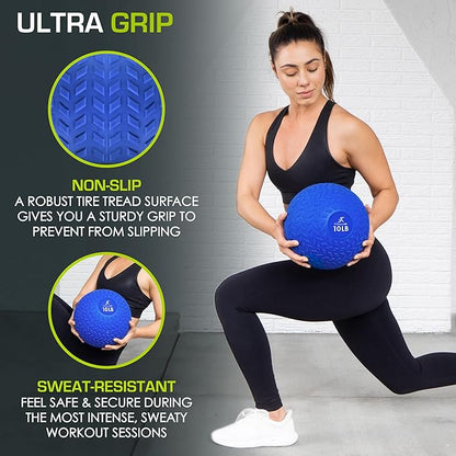 ProsourceFit Slam Medicine Balls 5 10, 15, 15, 20, 20, 25, 25, 30, 30, 50lbs 50lbs Smooth
