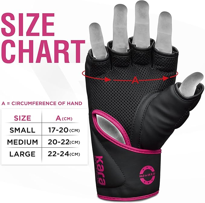 RDX MMA Gloves Grappling Sparring, Pre-Curved Mixed Martial Arts Mitts Men Women Boxing Gloves, Maya Hide Leather Kara Cage Fighting Workout, Combat Sports Training, Muay Thai, Punching Bag Kickboxing