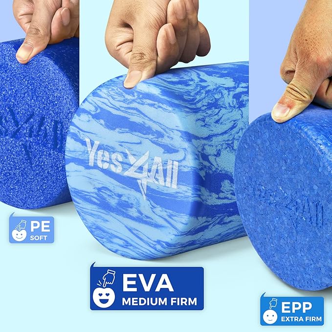 Yes4All Medium-Density EVA Foam Roller for Physical Therapy