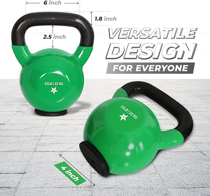 Yes4All Kettlebells Rubber Base (10-65 lbs)