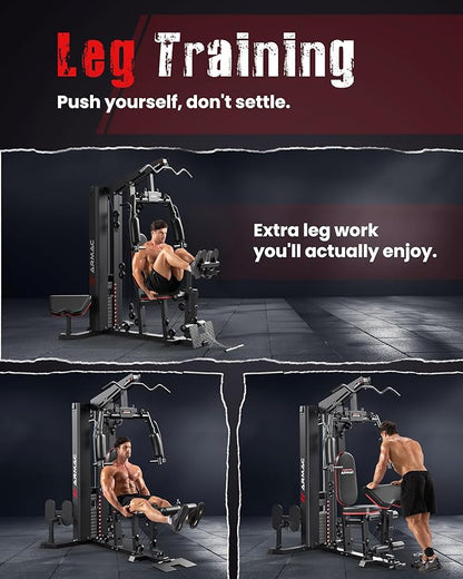 Home Gym, Multifunctional Home Gym Equipment for Leg 150LBS Weight