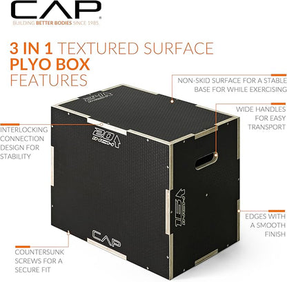 CAP Barbell 3-in-1 Plyometric Box