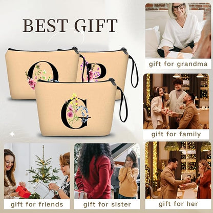 SEAMOON Maid of Honor Friendship Birthday Gifts for Women Her Aunt Sister Bridesmaid Coworkers Bride Personalized Makeup Cosmetic bag with Mirror Mothers Day Christmas Graduation G