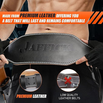 Genuine Leather Weight Lifting Belt for Men Gym