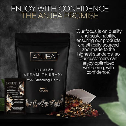Yoni Steaming Herbs 2 oz (2-4 steams), Vsteam Herbs for Cleansing and Tightening Detox, Natural V Steam Herbs for V Steam Seat Kit, Herbal Sitz Bath Soak, Filter Bags Included