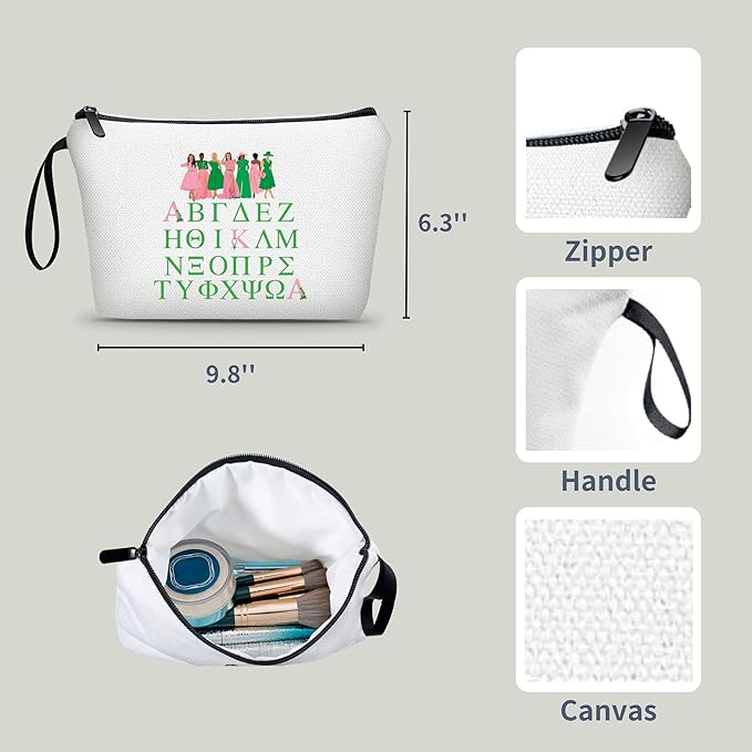 Big Little Sorority Cool Gifts for Women Birthday Female Friend Gift Ideas Make Up Bags Sorority Gifts for Women